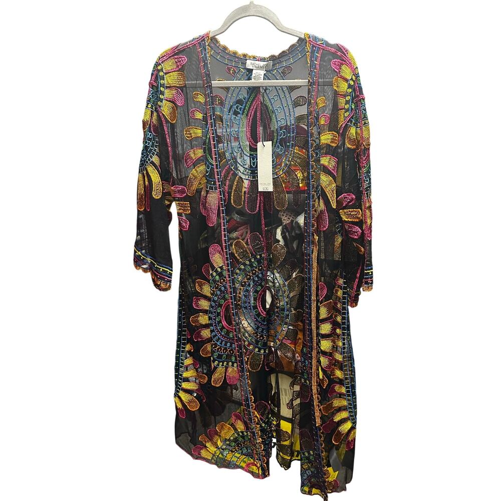 046-Rachel Zoe Rainbow Duster size OS NWT - Picture 2 of 4